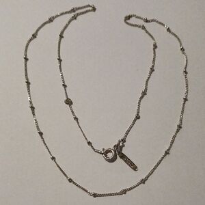 925 ITALY 18" Silver Necklace